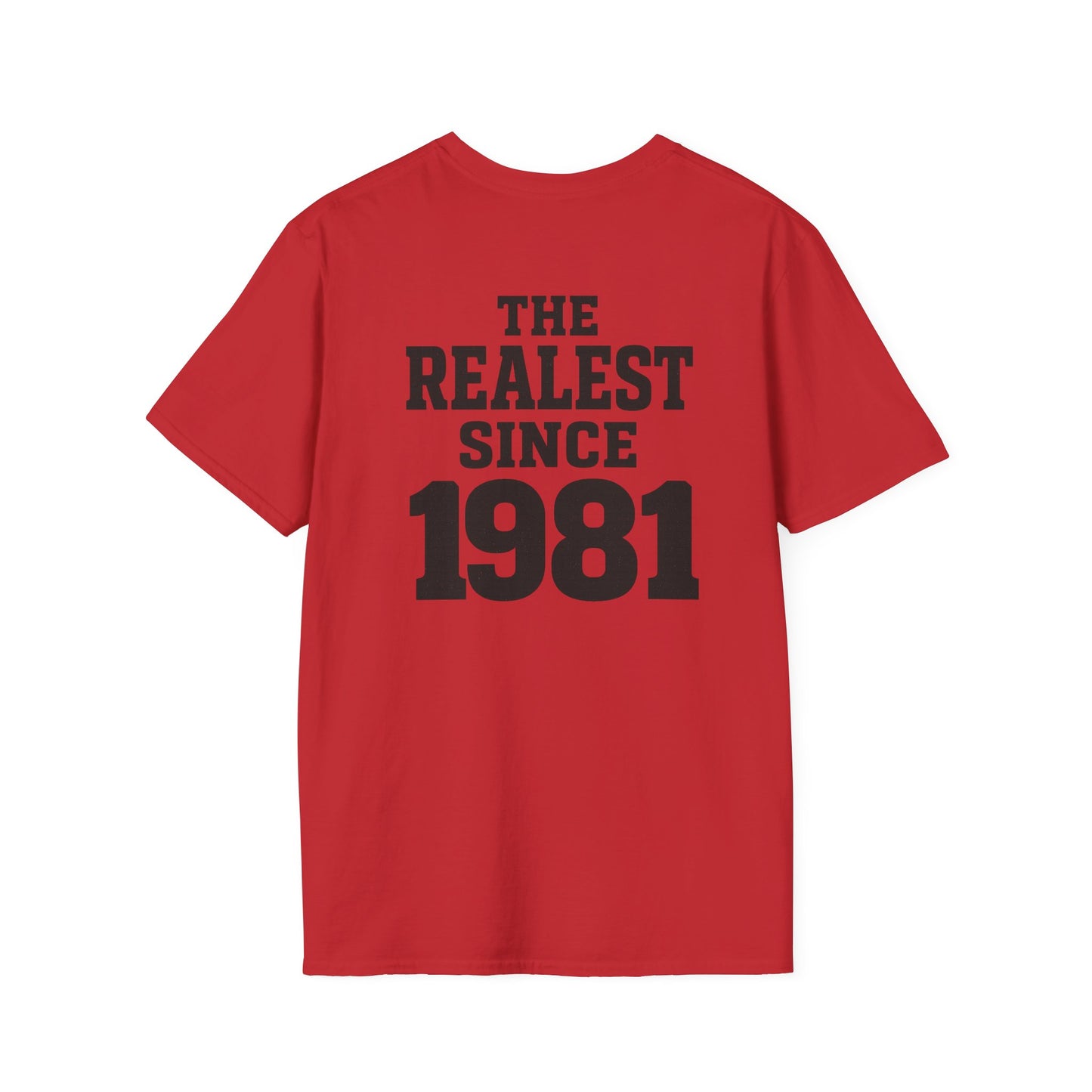 Vintage Inspired Unisex T-Shirt, Perfect Gift for 40th Birthdays, Casual Wear, The Realest Since 1981 Tee, Comfortable Streetwear