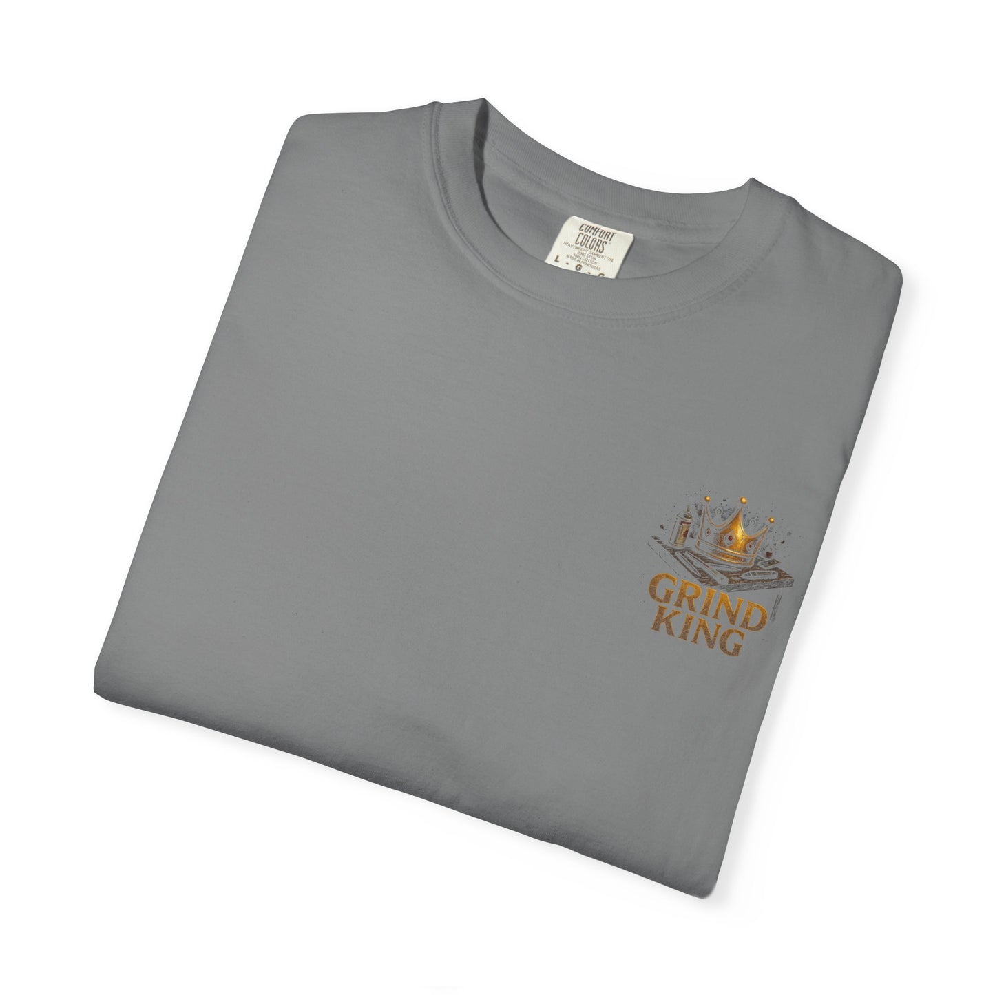 Grind King Unisex T-Shirt | Motivational Tee for Hustlers | Perfect Gift for Entrepreneurs, Graduates, or Father's Day | Casual Style