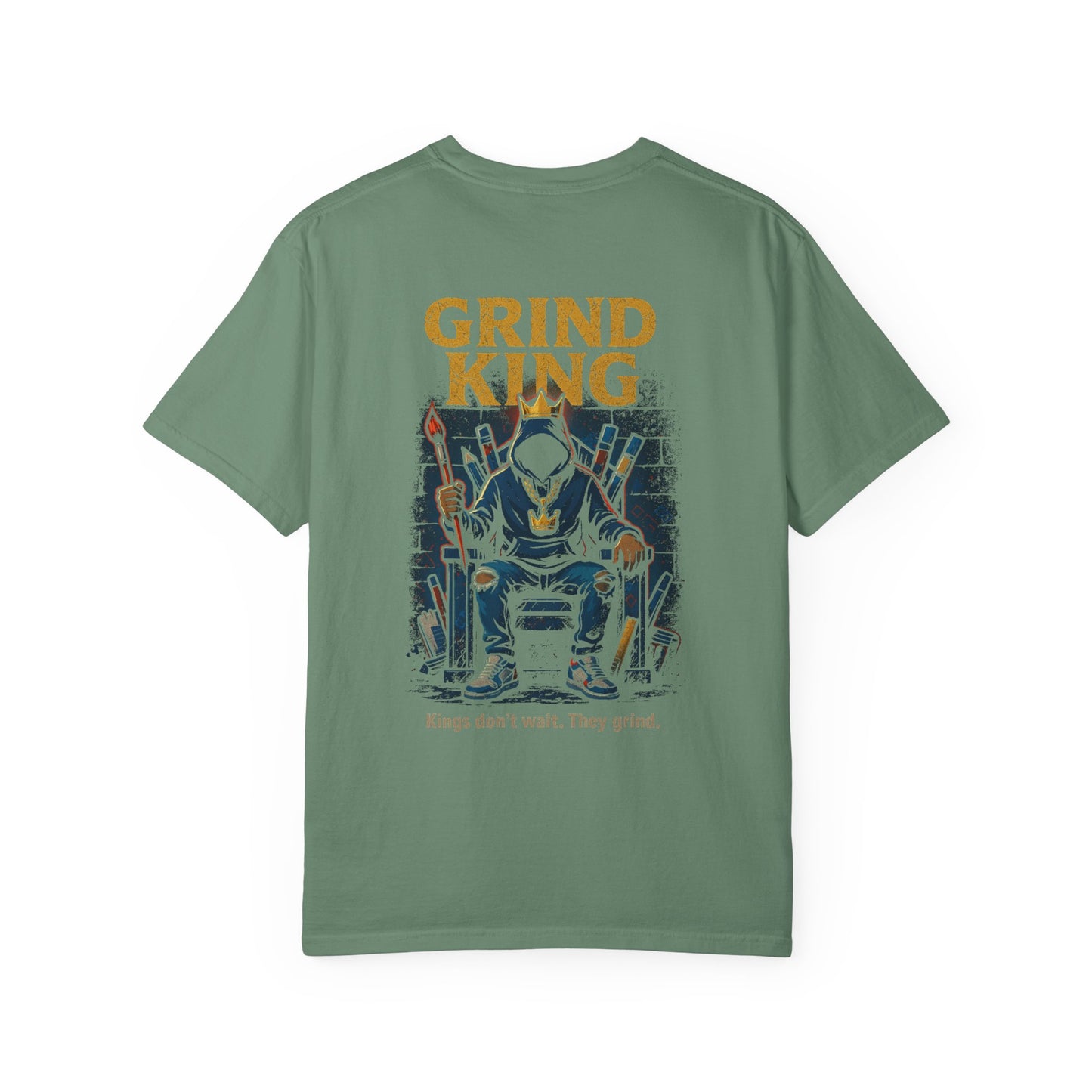 Grind King Unisex T-Shirt | Motivational Tee for Hustlers | Perfect Gift for Entrepreneurs, Graduates, or Father's Day | Casual Style