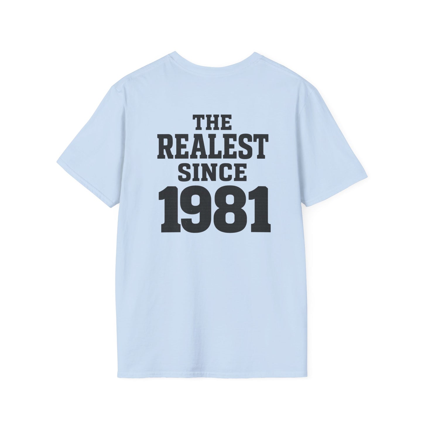 Vintage Inspired Unisex T-Shirt, Perfect Gift for 40th Birthdays, Casual Wear, The Realest Since 1981 Tee, Comfortable Streetwear