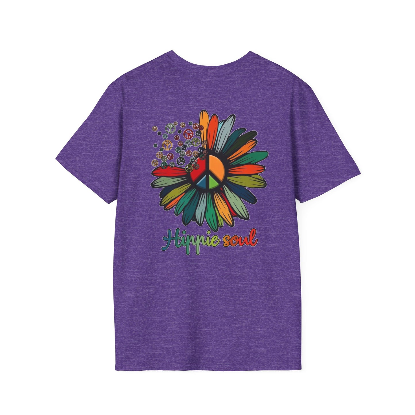Hippie Soul T-Shirt | Unisex Graphic Tee, Vintage Inspired Apparel, Boho Clothing, Peace Sign Shirt, Gifts for Free Spirits