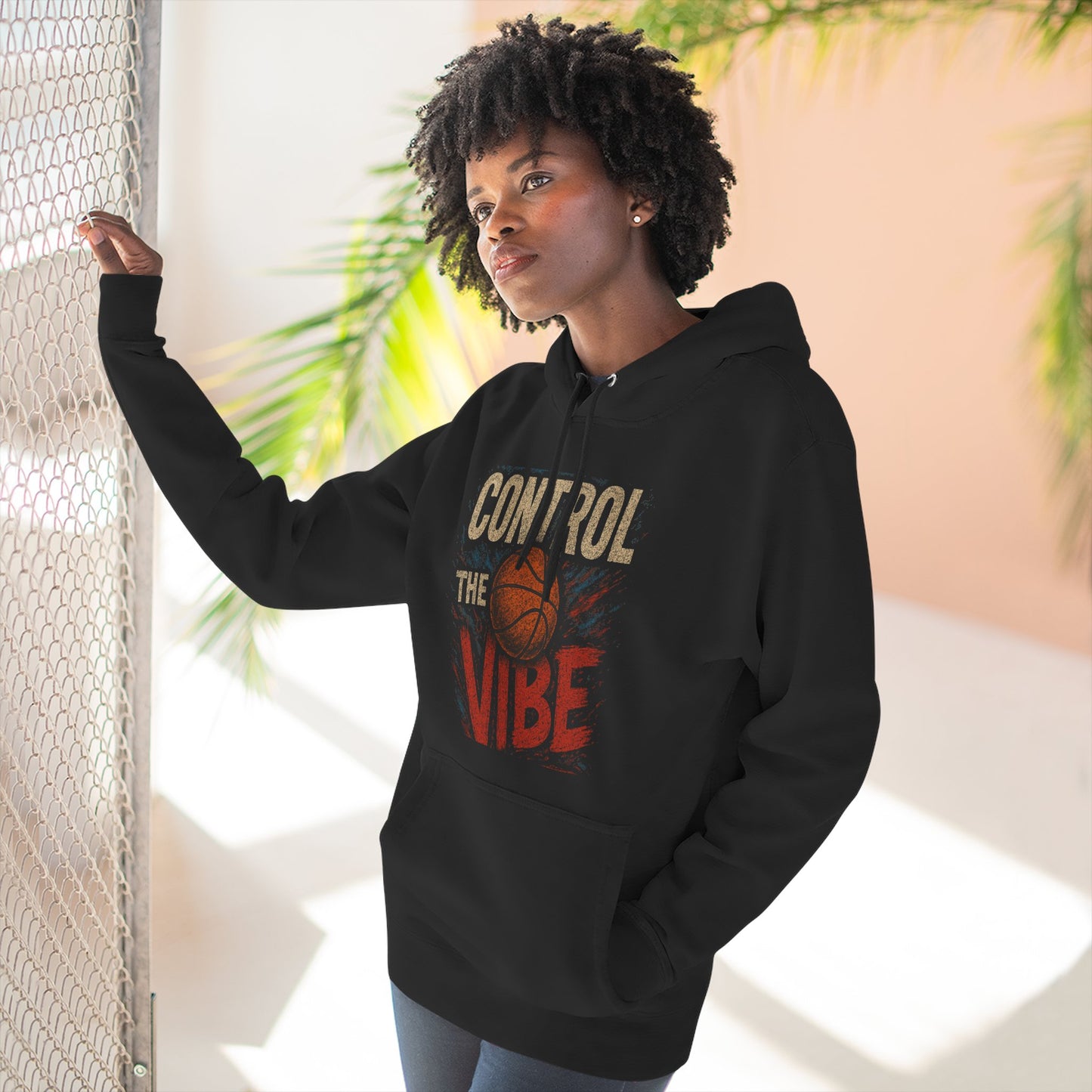 Basketball Vibe Hoodie - Control the Vibe, Sports Gift, Trendy Hoodie, Men's Apparel, Activewear