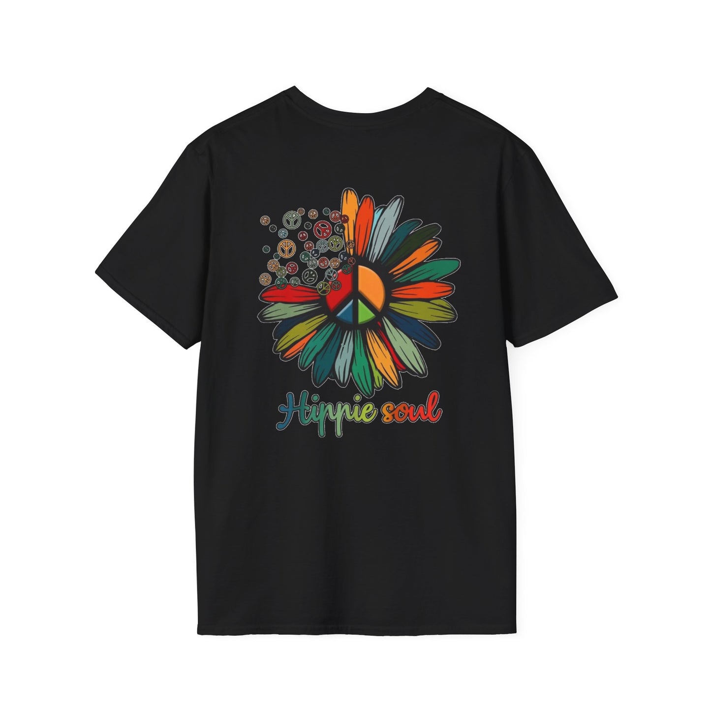 Hippie Soul T-Shirt | Unisex Graphic Tee, Vintage Inspired Apparel, Boho Clothing, Peace Sign Shirt, Gifts for Free Spirits